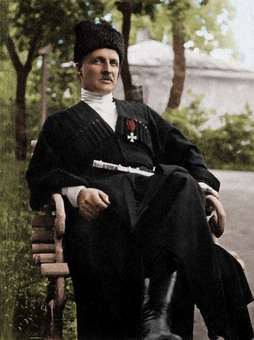 Pavlo Skoropadsky portrait colorized by Ruslan Habanets 2