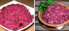 Салат з буряка з хріном Салат з буряка з хріном
