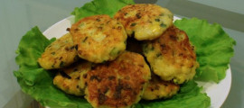 Картопляні котлети з кукурудзою і цибулею Картопляні котлети з кукурудзою і цибулею